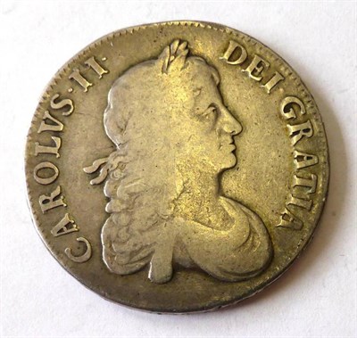 Lot 176 - Charles II Crown 1667 DECIMO NONO, 2nd bust, edge AN: REG: a few faint marks but generally good...