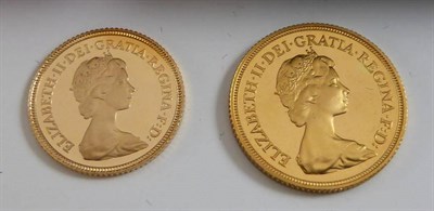 Lot 211 - Proof Sovereign 1980 & Proof Half Sovereign 1980, with certs, in wallets of issue, FDC