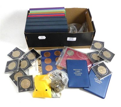 Lot 216 - Miscellaneous Lot comprising: 12 x RM proof sets: 1972 - 1977 inclusive & 1980 - 1984 inclusive...