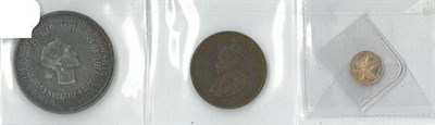 Lot 219 - 3 x Miscellaneous Foreign Coins comprising: British Honduras 1 cent 1911, RARE, GFine to AVF,...