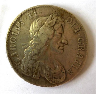 Lot 232 - Charles II, Crown 1680 T. SECVNDO, 3rd bust, numerous obv. striations/metal flaws o/wise Fine...