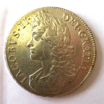 Lot 233 - James II, Crown 1688 QVARTO, 2nd bust, minor contact marks o/wise lustrous GVF/AEF