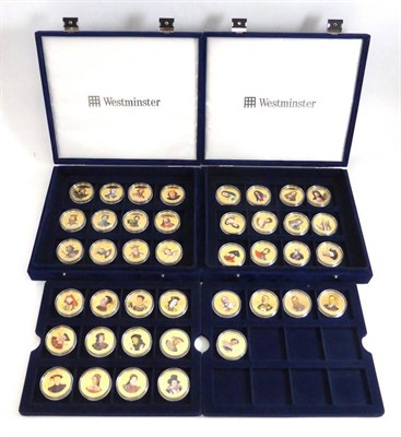 Lot 266 - Cook Islands, a Set of 41 x Gold-Plated 1 Dollar Coins 2009-2011, in the series 'The History of the