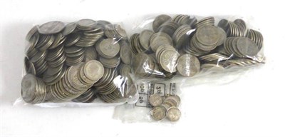 Lot 270 - £32.35 Face Value Mixed Pre-47 Silver, together with 10 x silver threepences & 3 x pre-20...