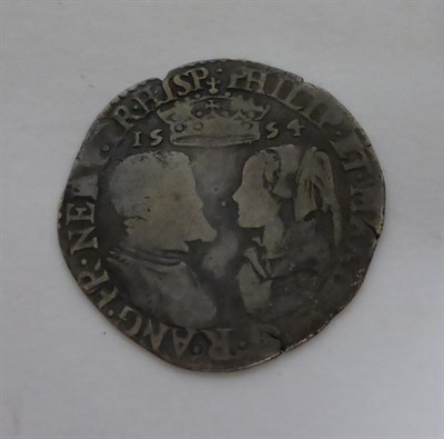 Lot 5 - Philip & Mary Shilling 1554, full titles, A over P in NEAP (obv. legend), small edge striking...