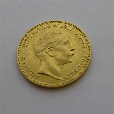 Lot 49 - Prussia, Gold 20 marks 1901A, 7.95g, .900 gold, VF