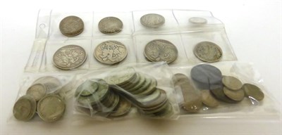 Lot 63 - 8 x English Silver Coins comprising: 3 x crowns: 1889 Fine, 1890(x2), 4 x halfcrowns: 1879...