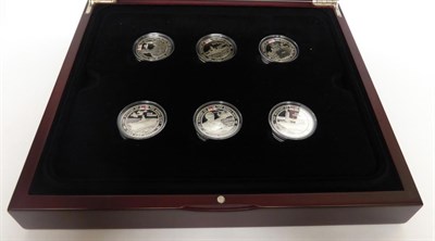 Lot 69 - Channel Islands, A Complete Set of 18 x Sterling Silver Proof £5, 'History of the Royal...