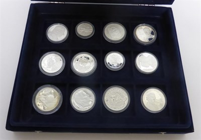 Lot 77 - A Collection of 71 x ECU Coins (the ECU, European Currency Unit, was replaced by the Euro in 1999)