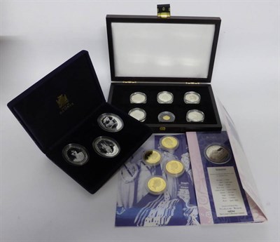 Lot 84 - Zambia, a Set of 3 x Sterling Silver Proof 4000 Kwacha 2000 'Queen Mother's 100th Birthday,'...