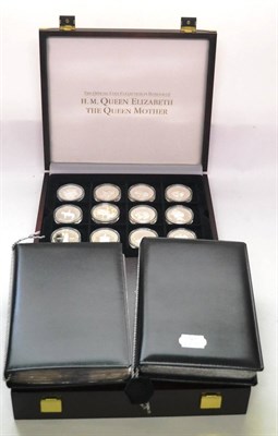 Lot 87 - A Collection of 92 x Silver Proof Commemorative Crowns Honouring the Queen Mother 'Lady of the...