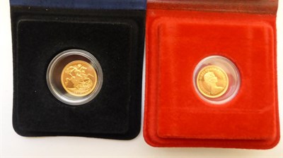 Lot 97 - Proof Sovereign 1979 & Proof Half Sovereign 1980, in wallets of issue FDC