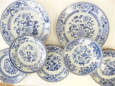 Lot 207 - A Pair of Chinese Blue and White Export Porcelain Serving Plates, Qianlong, circa 1750,...