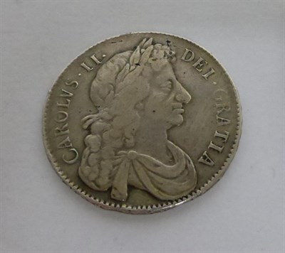 Lot 152 - Charles II Halfcrown 1675 V. SEPTIMO, 4th bust, minor contact marks/flecking, sometime lightly...