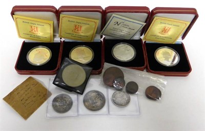 Lot 180 - Miscellaneous English & Foreign Coins comprising: halfcrown 1816 AFine, a few low grade and/or...