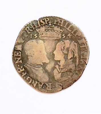 Lot 1 - Philip & Mary Shilling 1554, full titles, A over P in NEAP (obv. legend), small edge striking...