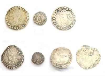 Lot 6 - James I Shilling 1st coinage MM lis, holed at 5 o'clock, bust worn Poor, rev. better AFine,...