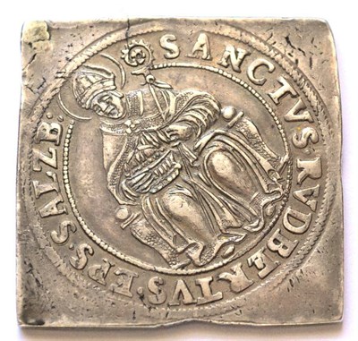 Lot 10 - Austrian States, Archbishopric of Salzburg Silver Half Thaler Klippe, undated (circa 1593),...