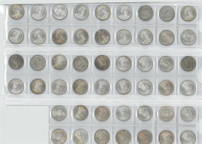 Lot 14 - Victoria, 50 x Sixpences, all 1887JH Shield Reverse, part of a Royal Mint consignment of 600 x...