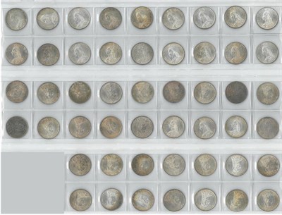 Lot 16 - Victoria, 50 x Sixpences, all 1887JH Shield Reverse, part of a Royal Mint consignment of 600 x...