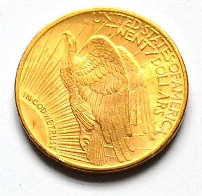 Lot 23 - USA Gold 20 Dollars 1922, Saint-Gaudens, 33.5g, .900 gold, minor contact marks, rim nicks AVF