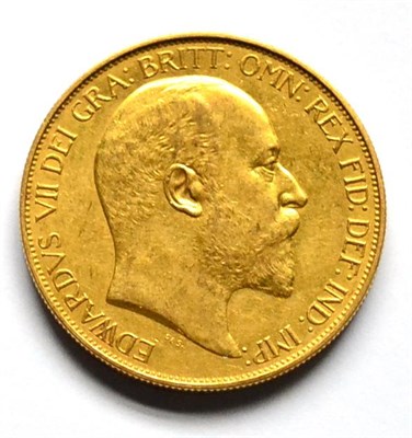 Lot 26 - Edward VII, Gold £5 1902, 40.02g, a few minor marks/hairlines & rev. rim nicks at 12 & 6 o'clock