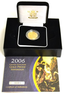 Lot 39 - Proof Sovereign 2006, with cert, in CofI, FDC