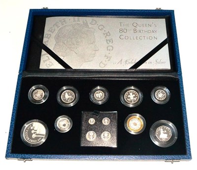 Lot 44 - The Queen's 80th Birthday Collection 2006,' 13-coin commemorative sterling silver set...