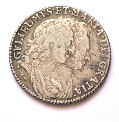 Lot 62 - William & Mary Shilling 1693, obv. flecking & rev. adjustment marks at '9' of date o/wise...