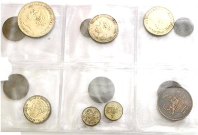 Lot 81 - Norway, 13 x 19th Century Silver & Bronze Coins comprising: 2 kroner 1898, 2 x 1 krone 1894 & 1897