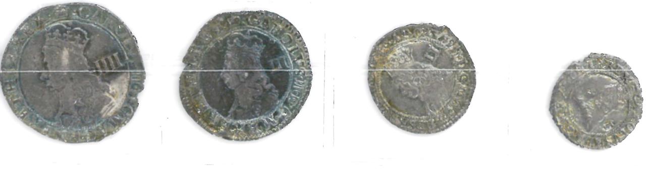 Lot 1 - Charles II, Maundy Set, undated hammered issue with inner circles & mark of value, 4d, 3d, 2d &...