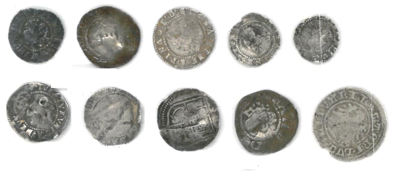 Lot 7 - 8 x English Hammered Silver Coins comprising: Edward III halfpenny, London Mint MM cross 2,;...