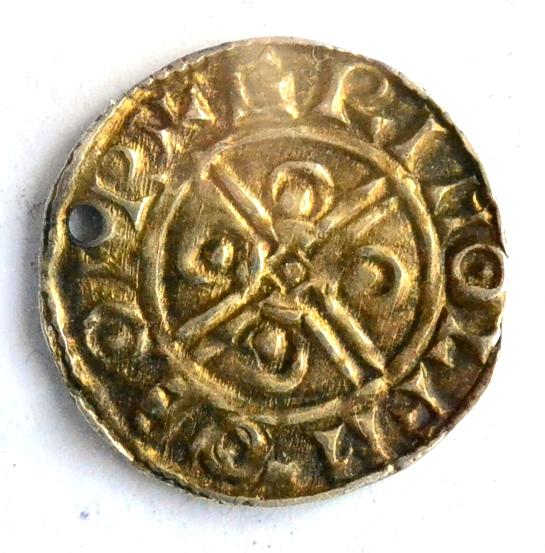 Lot 16 - Cnut Silver Penny, York Mint, Pointed Helmet type, CNVT REX A around helmeted bust facing left...