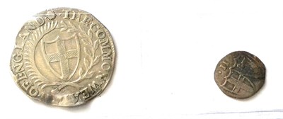 Lot 53 - Commonwealth Shilling 1653 MM sun, slightly wavy edge in parts o/wise well struck with good...