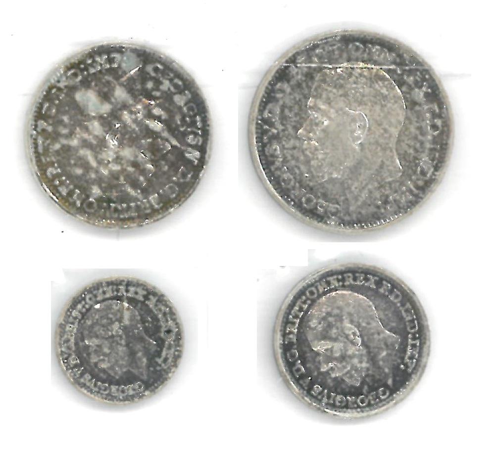 Lot 85 - George V, Maundy Set 1930, 4d, 3d, 2d & 1d, all with uneven toning, underlying lustre, UNC