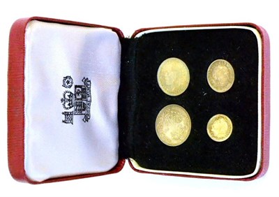 Lot 88 - George V, Maundy Set 1933, 4d, 3d, 2d & 1d, in a red leatherette RM case, EF