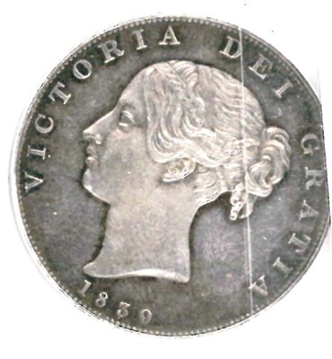 Lot 92 - Victoria, Halfcrown 1839 Plain Edge Proof, one ornate & one plain fillet;  faint obv. hairlines & a