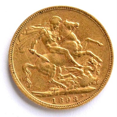 Lot 111 - Victoria, Sovereign 1893 contact marks AFine/Fine