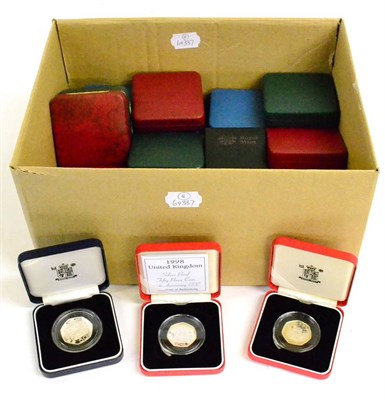 Lot 125 - A Collection of 36 x UK Silver Proofs comprising: 4 x £2: 1994, 1996, 1997 & 1998; 25 x...