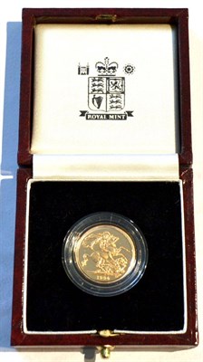 Lot 151 - Proof Sovereign 1994, with cert, in CofI, FDC