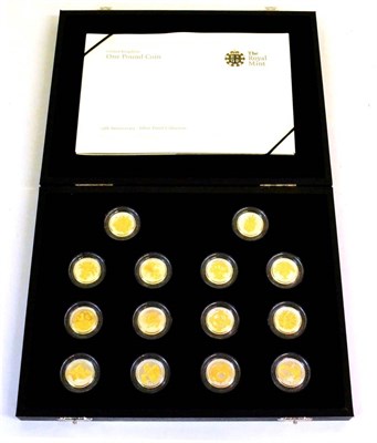 Lot 186 - 25th Anniversary £1 Coin Collection 2008' commemorating the introduction of the £1 coin...