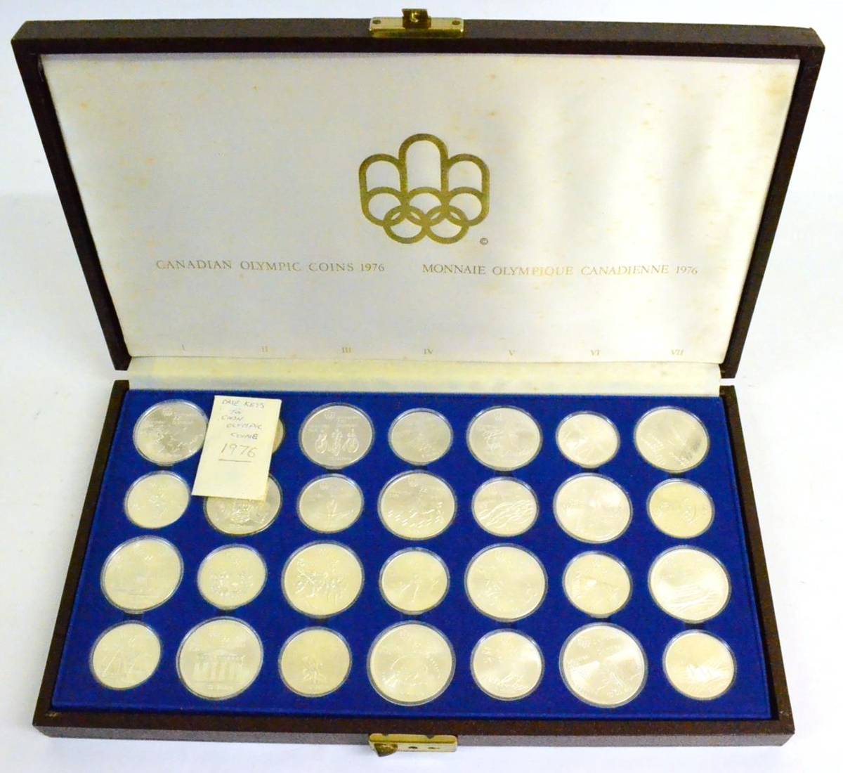 Lot 229 - Canada, A Full Set of 28 x Commemorative 10 & 5 Dollars, issued for the Montreal Olympics 1976,...