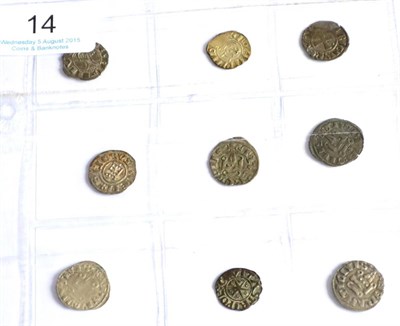 Lot 14 - Crusader States, 9 x Billon Deniers comprising: (1) Antioch Bohemund III or IV (1162-1232),...