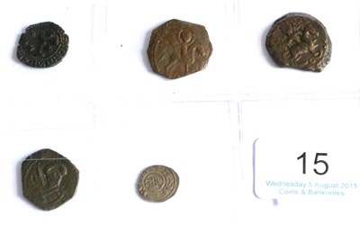 Lot 15 - Crusader States, 4 x AE Coins comprising: (1) Cyprus, James II (1460-1473) sezin, obv. IACOBVS...