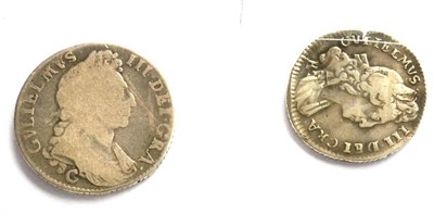 Lot 17 - William III shilling 1697C (Chester Mint) 1st bust, rev. centre & bust worn but full, clear...