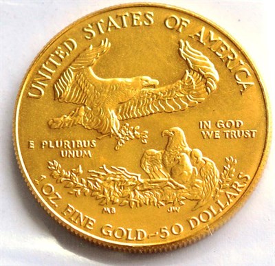 Lot 25 - USA Gold 50 Dollars 1992, 1oz fine gold, 34g, BU