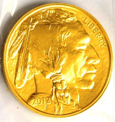 Lot 26 - USA Gold 50 Dollars 2012, 1oz fine gold, same design as a 'Buffalo' 5 cents, 31.2g, BU