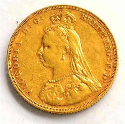 Lot 36 - Victoria, Sovereign 1887M (JH), contact marks, Fine/AVF