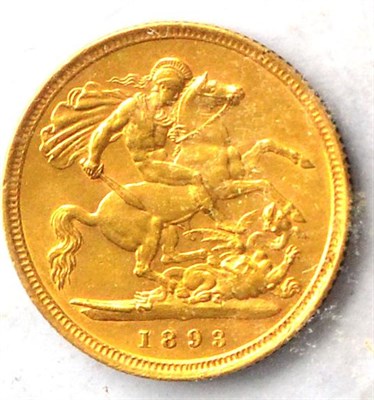 Lot 46 - Victoria, Half Sovereign 1893, contact marks, GVF