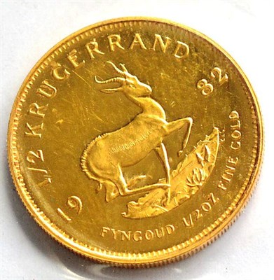 Lot 54 - South Africa, Half Krugerrand 1982, light hairlines o/wise BU